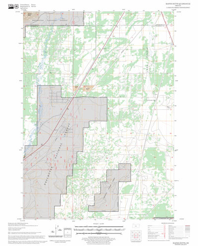 US Forest Service - Topo Masten Butte, OR FSTopo Legacy digital map