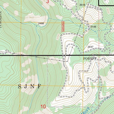 US Forest Service - Topo Mastodon Mountain, ID FSTopo Legacy digital map