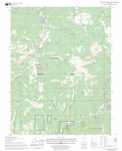 US Forest Service - Topo Matchless Mountain, CO FSTopo Legacy digital map