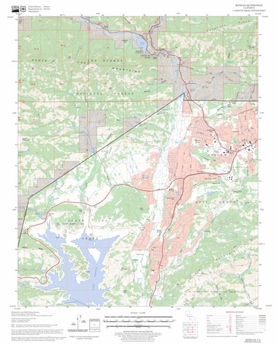 US Forest Service - Topo Matilija, CA FSTopo Legacy digital map