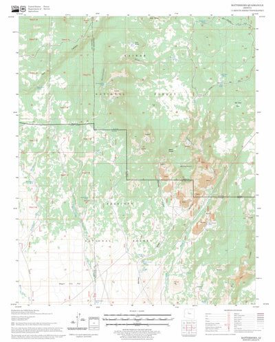US Forest Service - Topo Matterhorn, AZ FSTopo Legacy digital map