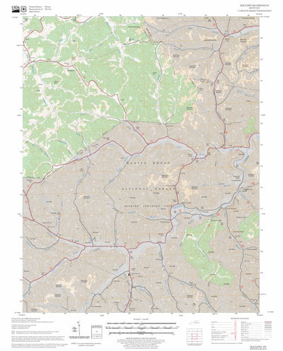 US Forest Service - Topo Maulden, KY FSTopo Legacy digital map