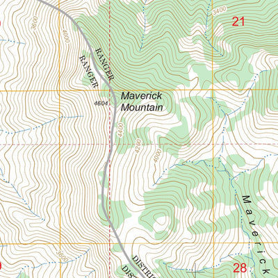 US Forest Service - Topo Maverick Mountain, AZ FSTopo Legacy digital map