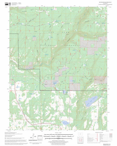 US Forest Service - Topo Millwood, CO FSTopo Legacy digital map
