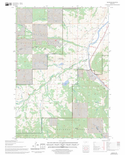 US Forest Service - Topo Miner, MT FSTopo Legacy digital map