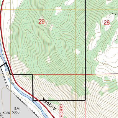 US Forest Service - Topo Miner, MT FSTopo Legacy digital map