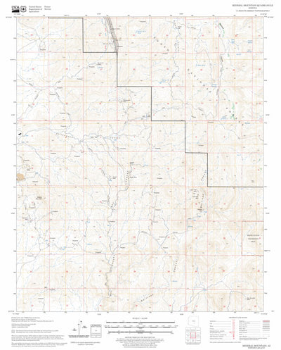 US Forest Service - Topo Mineral Mountain, AZ FSTopo Legacy digital map