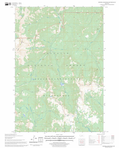 US Forest Service - Topo Mineral Mountain, MT FSTopo Legacy digital map