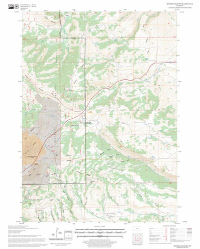 US Forest Service - Topo Miners Delight, WY FSTopo Legacy digital map