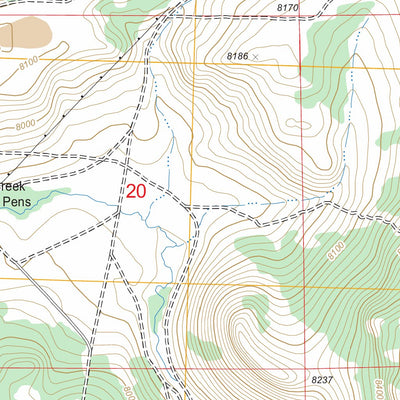 US Forest Service - Topo Miners Delight, WY FSTopo Legacy digital map