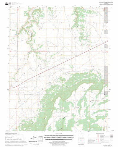 US Forest Service - Topo Miners Peak, CO FSTopo Legacy digital map