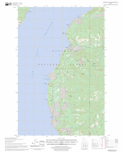 US Forest Service - Topo Minerva Peak, ID FSTopo Legacy digital map