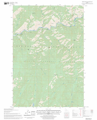 US Forest Service - Topo Mink Peak, ID FSTopo Legacy digital map