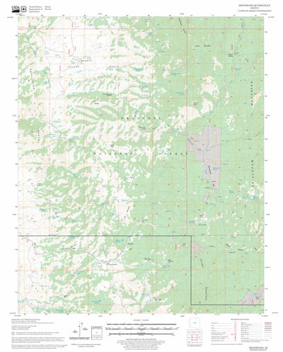 US Forest Service - Topo Minnehaha, AZ FSTopo Legacy digital map