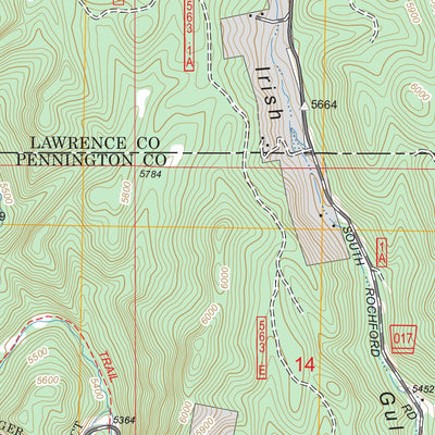 US Forest Service - Topo Minnesota Ridge, SD FSTopo Legacy digital map