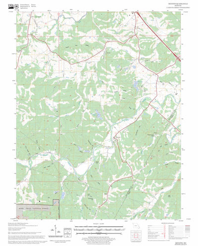 US Forest Service - Topo Minnith, MO FSTopo Legacy digital map
