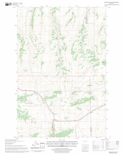 US Forest Service - Topo Monarch NE, MT FSTopo Legacy digital map