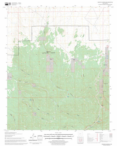 US Forest Service - Topo Monica Saddle, NM FSTopo Legacy digital map
