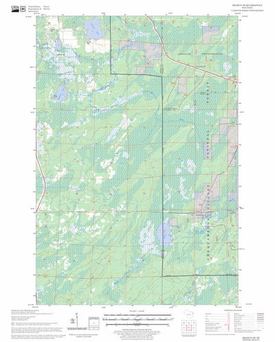 US Forest Service - Topo Monico NE, WI FSTopo Legacy digital map
