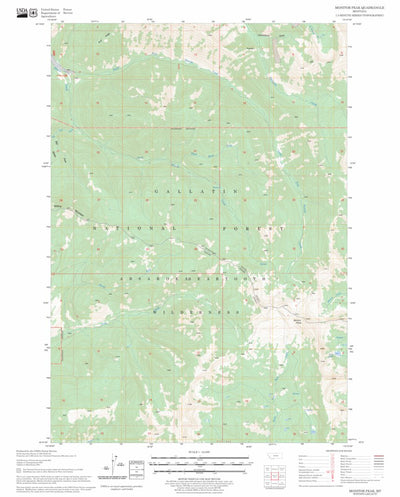 US Forest Service - Topo Monitor Peak, MT FSTopo Legacy digital map