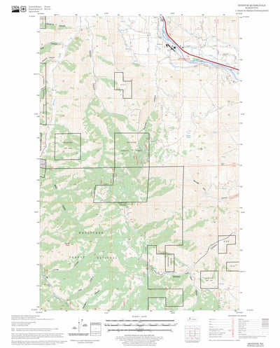 US Forest Service - Topo Monitor, WA FSTopo Legacy digital map