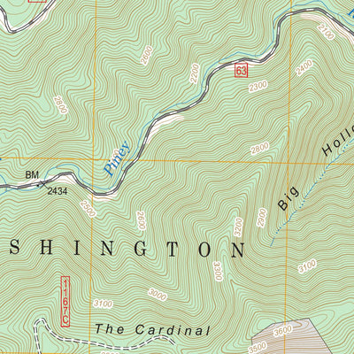 US Forest Service - Topo Montebello, VA FSTopo Legacy digital map