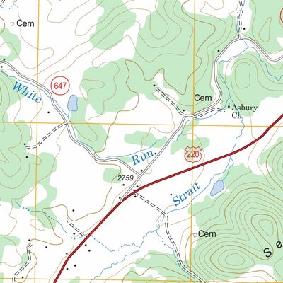 US Forest Service - Topo Monterey, VA - WV FSTopo Legacy digital map
