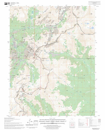 US Forest Service - Topo Montezuma, CO FSTopo Legacy digital map