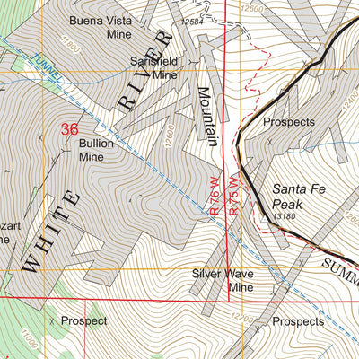 US Forest Service - Topo Montezuma, CO FSTopo Legacy digital map