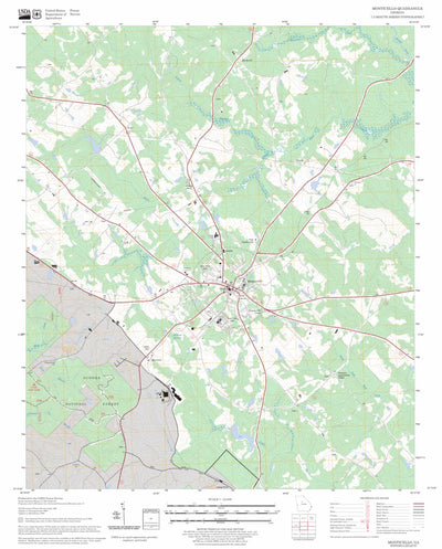US Forest Service - Topo Monticello, GA FSTopo Legacy digital map