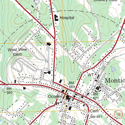 US Forest Service - Topo Monticello, GA FSTopo Legacy digital map