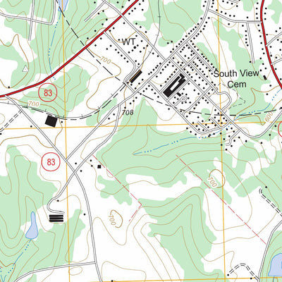 US Forest Service - Topo Monticello, GA FSTopo Legacy digital map