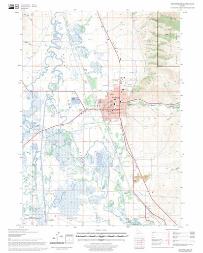 US Forest Service - Topo Montpelier, ID FSTopo Legacy digital map