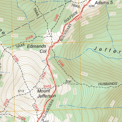 US Forest Service - Topo Mount Washington, NH digital map