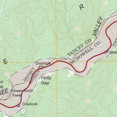US Forest Service - Topo Old Fort, NC digital map