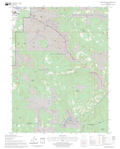 US Forest Service - Topo Panorama Peak, CO digital map