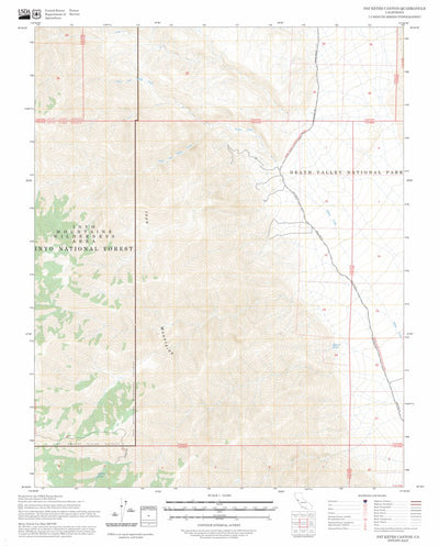 Pat Keyes Canyon, CA FSTopo Preview 1