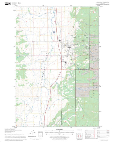 US Forest Service - Topo Philipsburg, MT digital map