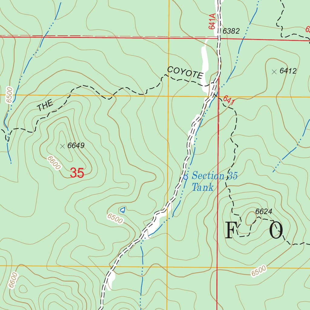 Pinedale, AZ Map by US Forest Service - Topo