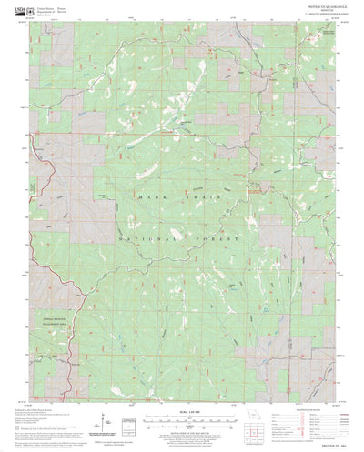 US Forest Service - Topo Protem NE, MO digital map
