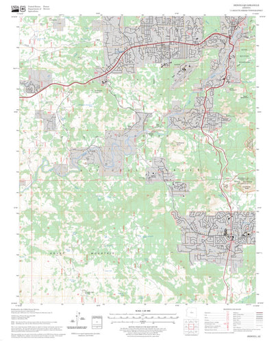 US Forest Service - Topo Sedona, AZ digital map