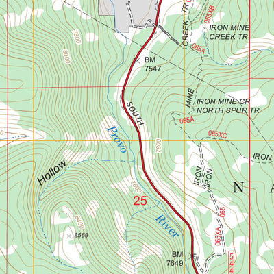 US Forest Service - Topo Soapstone Basin, UT digital map