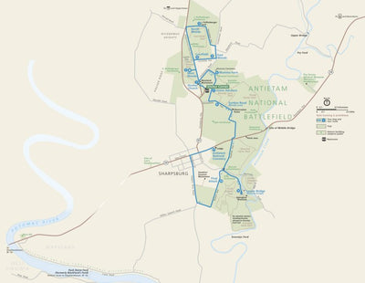 US National Park Service Antietam National Battlefield digital map
