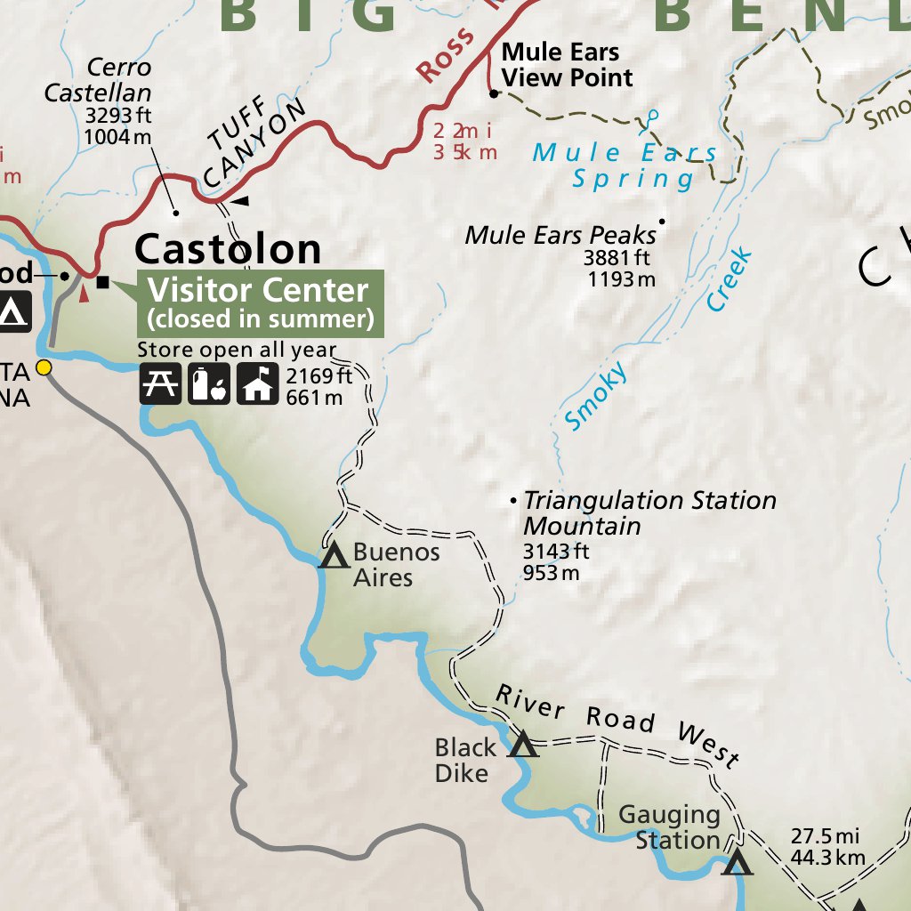 Big Bend National Park Map by US National Park Service  Avenza Maps