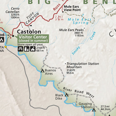 US National Park Service Big Bend National Park digital map