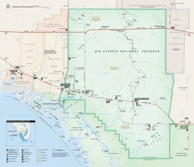 US National Park Service Big Cypress National Preserve digital map