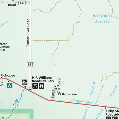 US National Park Service Big Cypress National Preserve digital map