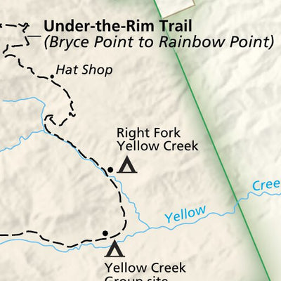 US National Park Service Bryce Canyon National Park digital map