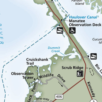 US National Park Service Canaveral National Seashore digital map