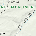 US National Park Service Colorado National Monument digital map